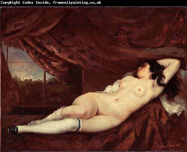 Gustave Courbet Femme nue couchee